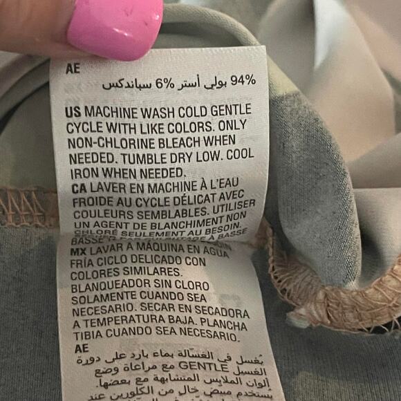 Alfani tunic top blouse shirt women's extra large XL green black throwback - Picture 8 of 15